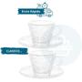 Imagem de Jogo com 2 Xícara para Chá Com Pires De Cristal 180 ml Xícaras Para Café e Chá