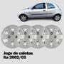 Imagem de Jogo com 4 Calotas Grid Aro 13p Ford Modelo Ka 2002/ 03