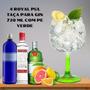 Imagem de Jogo Com 4 Taças Para Gin 720ml Com Pé Verde - Royal Pul