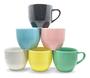 Imagem de Jogo com 4 Xicaras para Café, Porcelana , 120ml Colorida