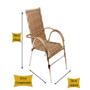 Imagem de Jogo com 6 Cadeiras E Mesa Para Área Externa Resistente a Chuva e Sol Trama Original