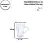Imagem de Jogo com 6 canecas de vidro linha liverpool 155ml cada