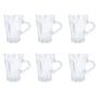 Imagem de Jogo com 6 canecas de vidro linha liverpool 155ml cada