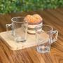 Imagem de Jogo com 6 canecas de vidro transparente 90ml