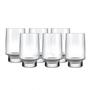 Imagem de Jogo Com 6 Copos De Vidro Long Drink Firenze 360 Ml Sm