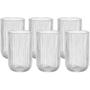 Imagem de Jogo com 6 Copos de Vidro Sleek - 420ml - Mimo style