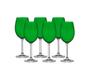 Imagem de Jogo com 6 tacas p/ vinho tinto cristal gastro verde 450ml