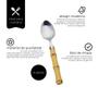 Imagem de Jogo Com 6 Unid Colher De Sobremesa Bambu Asper Inox Mimo