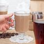 Imagem de Jogo com 8 canecas de cappuccino e xícaras de café