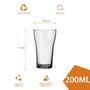 Imagem de Jogo Com 8 Copos Vidro 200ml Boteco Chopp Transparente Nadir