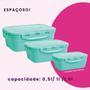 Imagem de Jogo com 9 Potes Herméticos s Lp House Com capacidades de 500ml, 1000ml e 1500ml