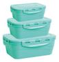Imagem de Jogo com 9 Potes Herméticos s Lp House Com capacidades de 500ml, 1000ml e 1500ml