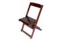 Imagem de Jogo Conjunto 1 Mesa 60x60 e 4 Cadeiras Bar Dobráveis Retratil de Madeira  - Com pintura Imbuia