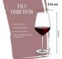Jogo Conjunto De 6 Taças para agua vinho De Vidro Cristal Para drinks 510 Ml grande - DS Imagem de Jogo Conjunto De 6 Taças para agua vinho De Vidro Cristal Para drinks 510 Ml grande