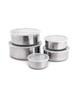 Imagem de Jogo Conjunto De Tigelas Bowl Potes Com Tampa Aço Inox 5 Pçs