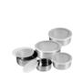 Imagem de Jogo Conjunto De Tigelas Bowl Potes Com Tampa Aço Inox 5 Pçs