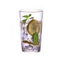 Imagem de Jogo Copos Altos Vidro Decorados 6 peças 245ml Bebidas Variadas Água Sucos Drinks Coquetel Servir Utensílios Cozinha 