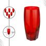 Imagem de Jogo copos vidro altos resistente 6 pecas 365 ml vermelho 