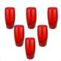 Imagem de Jogo copos vidro altos resistente 6 pecas 365 ml vermelho 