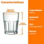 Imagem de Jogo Copos Vidro Shot Dose Cachaça Chicago 24 Peças Lehaví