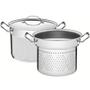 Imagem de Jogo Cozi-Pasta Tramontina Professional em Aço Inox Fundo Triplo 2pçs Caldeirão Escorredor