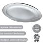 Imagem de Jogo Cozinha 06 Travessas Oval Inox Funda 45cm Servir