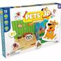 Imagem de Jogo Da Memória Pets 3d Infantil 18 Peças- Pais E Filhos