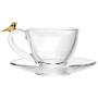 Imagem de Jogo de 04 Xícaras Chá Golden Bird com Pires 180 ml Wolff