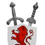 Imagem de Jogo de 2 Abridores de Cartas com Suporte e Escudo