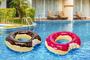 Imagem de Jogo de 2 Boias de Donut Chocolate E Rosa +Presente
