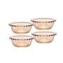 Imagem de Jogo de 4 Bowls Wolff Pearl de Cristal Âmbar 12cm