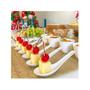 Imagem de Jogo De 6 Colheres Finger Food Porcelana Branca 12Cm