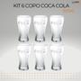 Imagem de Jogo de 6 Copo Coca Cola Vidro 300ML Nadir Transparente