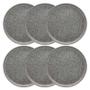 Imagem de Jogo de 6 Pratos Rasos 26 Cm Oxford Flat Gray