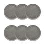 Imagem de Jogo de 6 Pratos Sobremesa 20 Cm Oxford Flat Gray