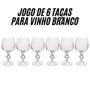 Imagem de Jogo de 6 Taças 190ml Vinho Branco Claudia Cristal Ecológico Bohemia