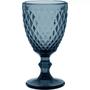 Imagem de Jogo de 6 Taças Água de Vidro Azul Luxo Para Cozinha 330ml