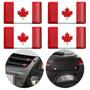Imagem de Jogo de Adesivo Resinado Poliéster Bandeira do Canadá 4,5cm Aplicação em Verso Autocolante