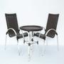 Imagem de Jogo de Área com 4 Cadeiras e Mesa - Alumínio, Área - Trama Original