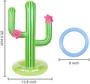 Imagem de Jogo de Argolas Inflável Cactus Ring Toss UNIME - 4 Anéis Coloridos