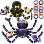Imagem de Jogo de Arremesso de Argolas com Aranhas Infláveis - Pacote com 2 - Diversão para o Halloween