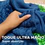 Imagem de Jogo de Banho Atlântica Cosmopolitan Aveludada 100% Algodão Fio Penteado Jacquard Toalha Macia Grossa