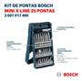 Imagem de Jogo De Bits P/ Parafusadeira Mini X-line C/ 25 Peças Bosch