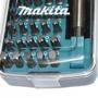 Imagem de Jogo de bits phillips, hexalobular e pozidriv encaixe 1/4" com 31 peças - Makita