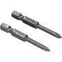 Imagem de Jogo de Bits/Ponteiras Phillips com Encaixe Sextavado 1/4" Nº 0X50mm Cartela com 2 Peças - Vonder