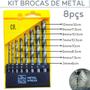 Imagem de Jogo de Brocas Para Metal Com 8 Peças Fertak Tools Kit de Broca Para Furar Ferro Com Estojo Broca Para Furadeira.