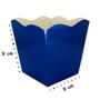 Imagem de Jogo de Cachepô Azul Royal Metalizado 16 Und - Vaso - Porções - Decoração