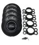 Imagem de Jogo de Calotas de Centro Miollo para Ford Ka Aro 13 2008/2014 Estilo Amarok Preto