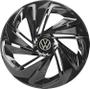 Imagem de Jogo De Calotas Elitte Unicolor Nitro Black Aro 13 + Emblema Volkswagen