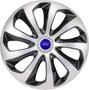 Imagem de Jogo De Calotas Elitte Velox Silver Black Aro 15 + Emblema Ford